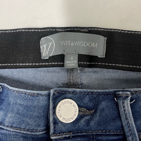 Wit & Wisdom Medium Wash Skinny Jeans Size 4 - Picture 5 of 7